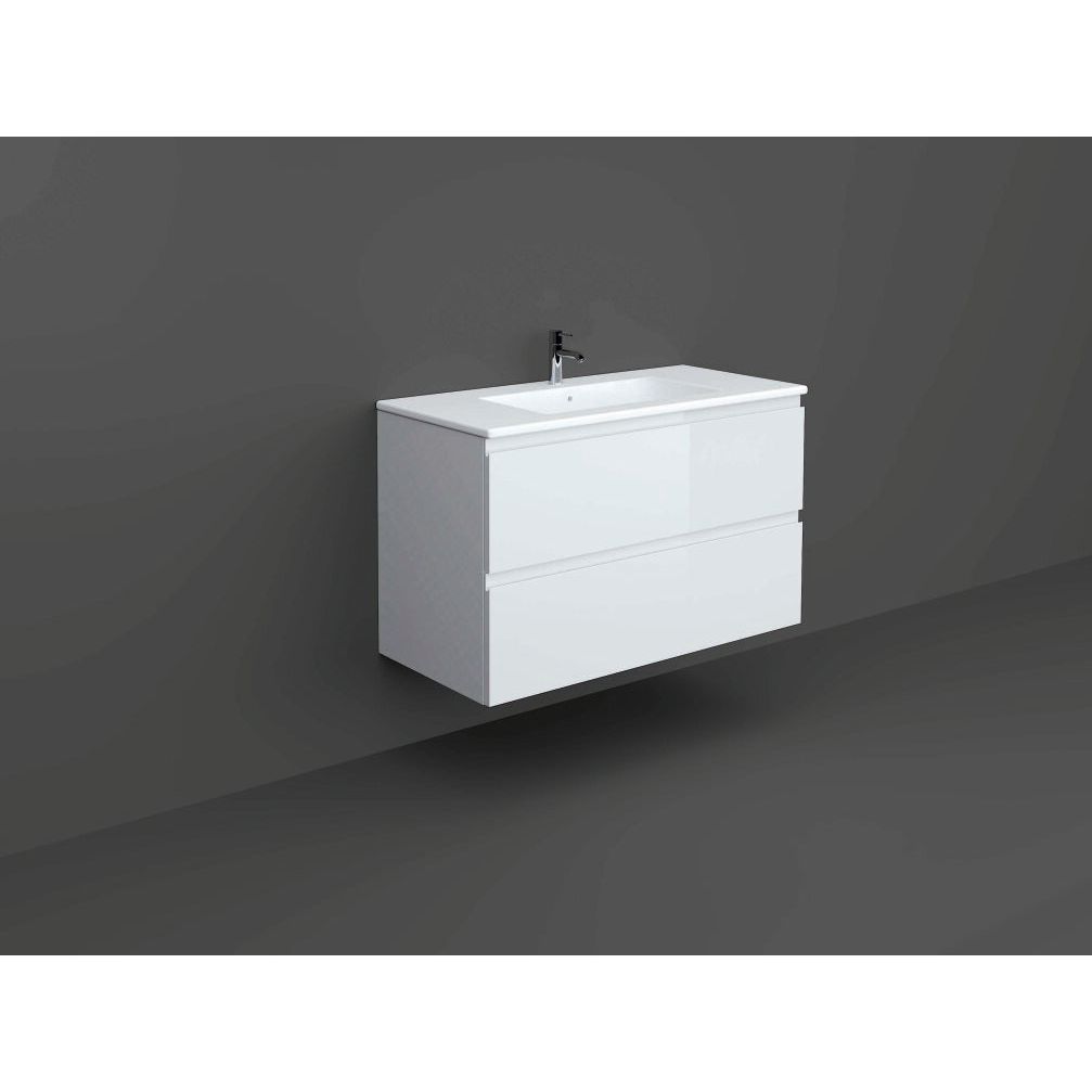 RAK-Joy Drop-in Washbasin 121x46cm (2 tap hole)