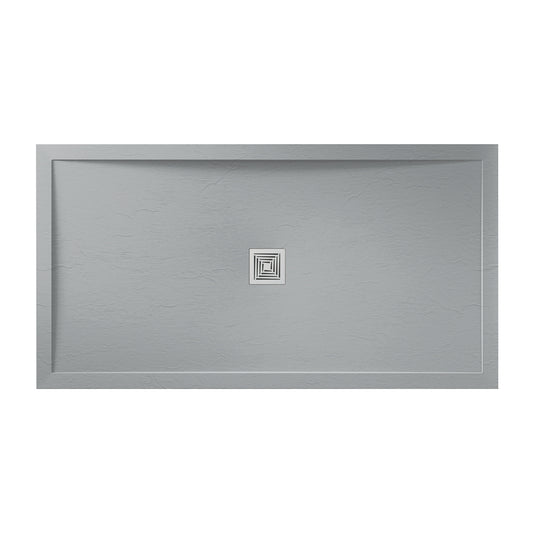 Aquadart Aqualavo Slate Effect Shower Trays Grey