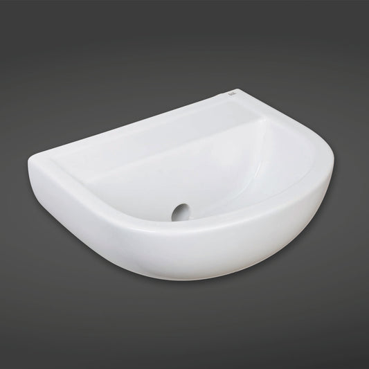 RAK Compact Special Needs Basin Horizontal Outlet With No Tap Hole
