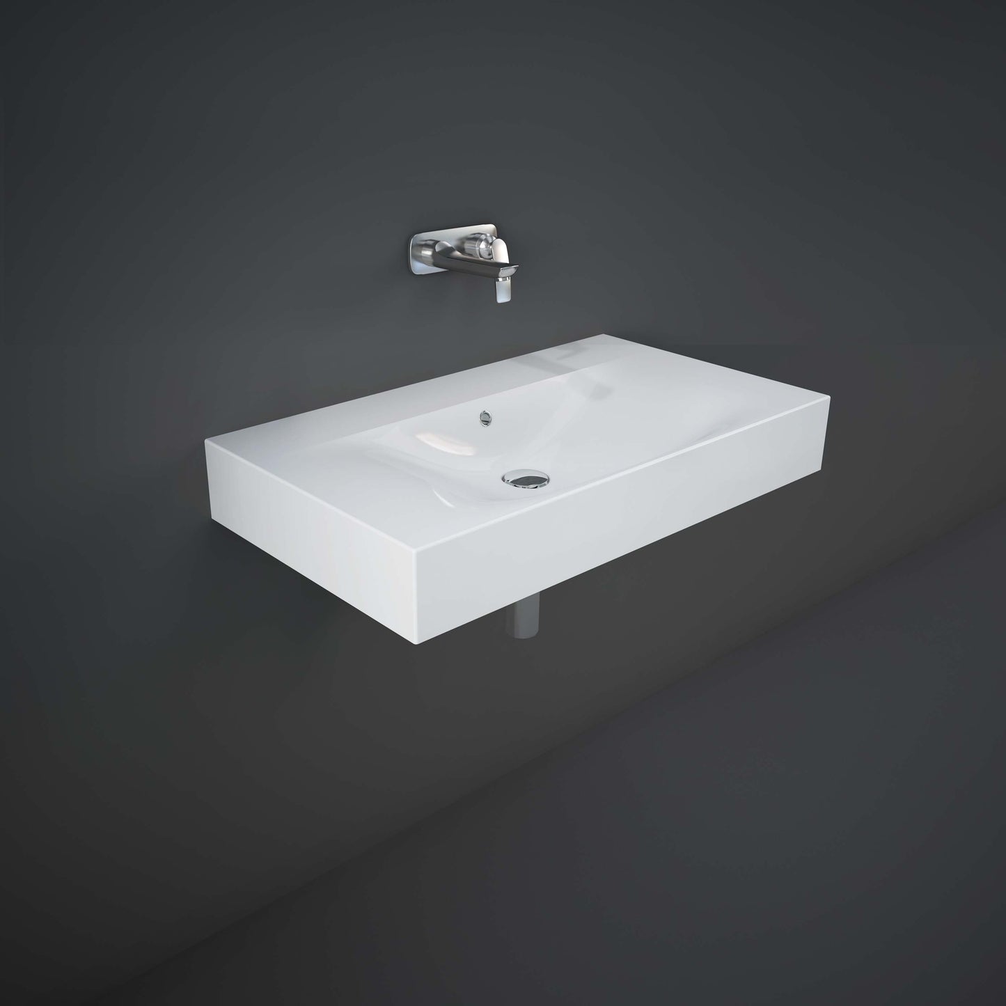 RAK-Des Wall Hung Wash Basin (1TH) 810mm