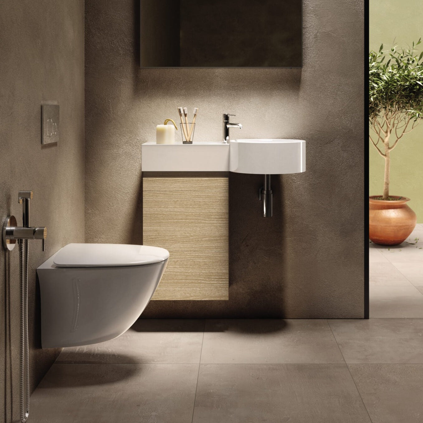 Rak-Petit Alpine White Wall Hung Wash Basin