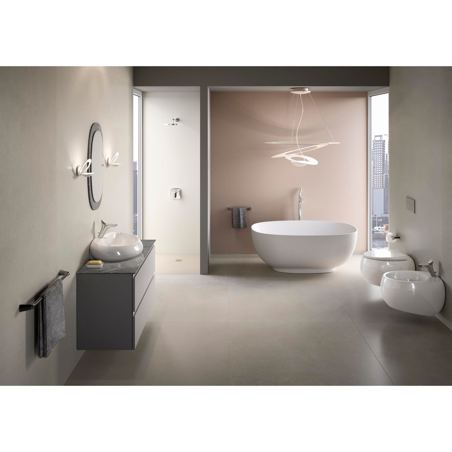 RAK-Cloud Freestanding Bath in White