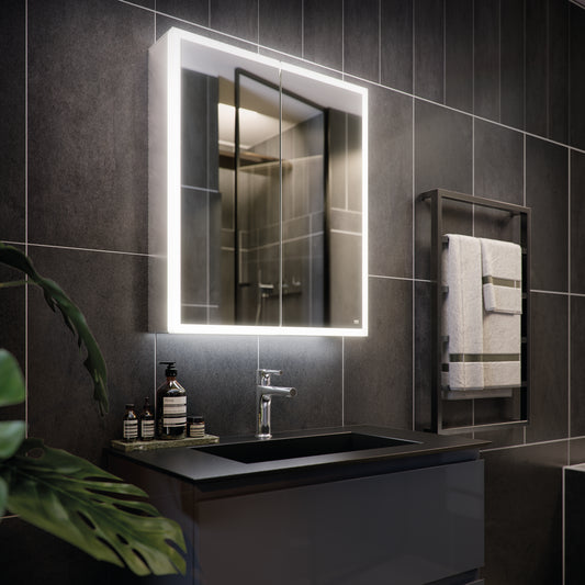 RAK-Pisces LED Illuminated Mirrored Cabinet