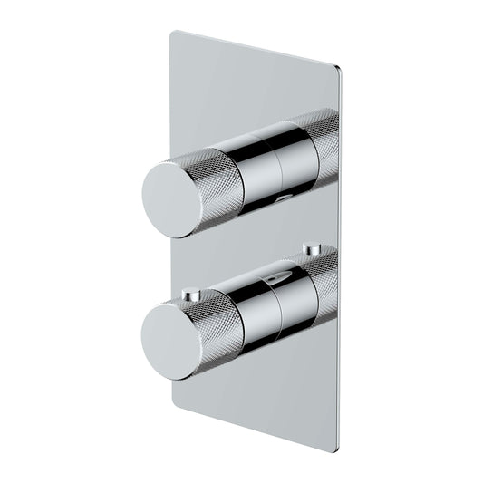 RAK-Amalfi Dual Outlet, 2 Handle Thermostatic Concealed Shower Valve