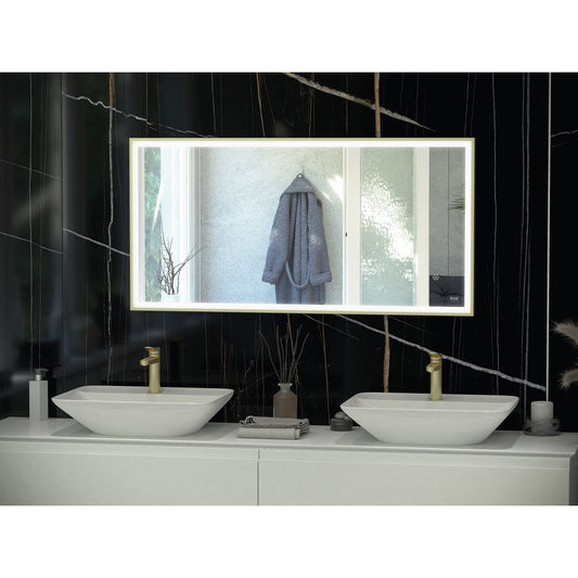 RAK-Art Square Silver LED Mirror Chrome