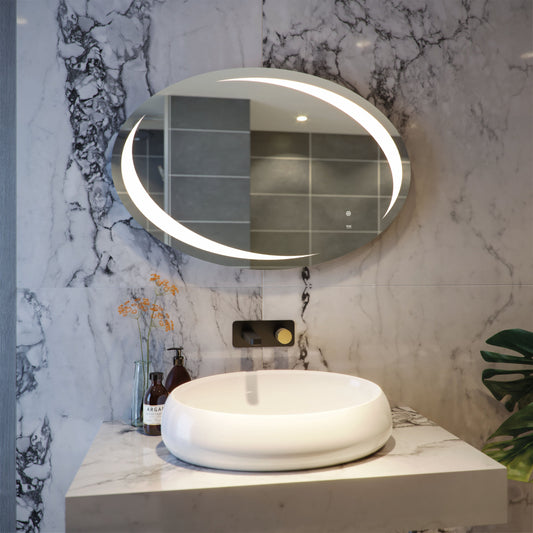 RAK-Hades 900x600mm LED Illuminated Oval Mirror