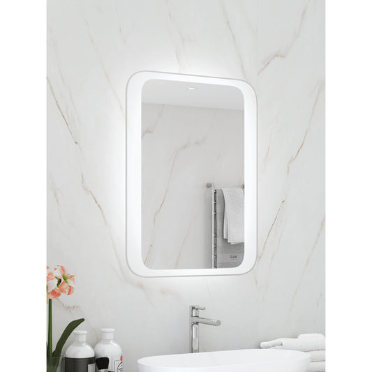 RAK-Moon 600x800mm LED Mirror with On/Off Switch, Demister Pad and Bluetooth