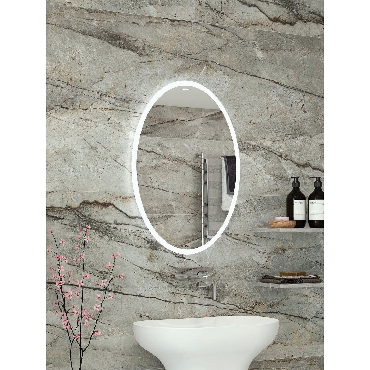 RAK-Ovale LED Illuminated Portrait Mirror