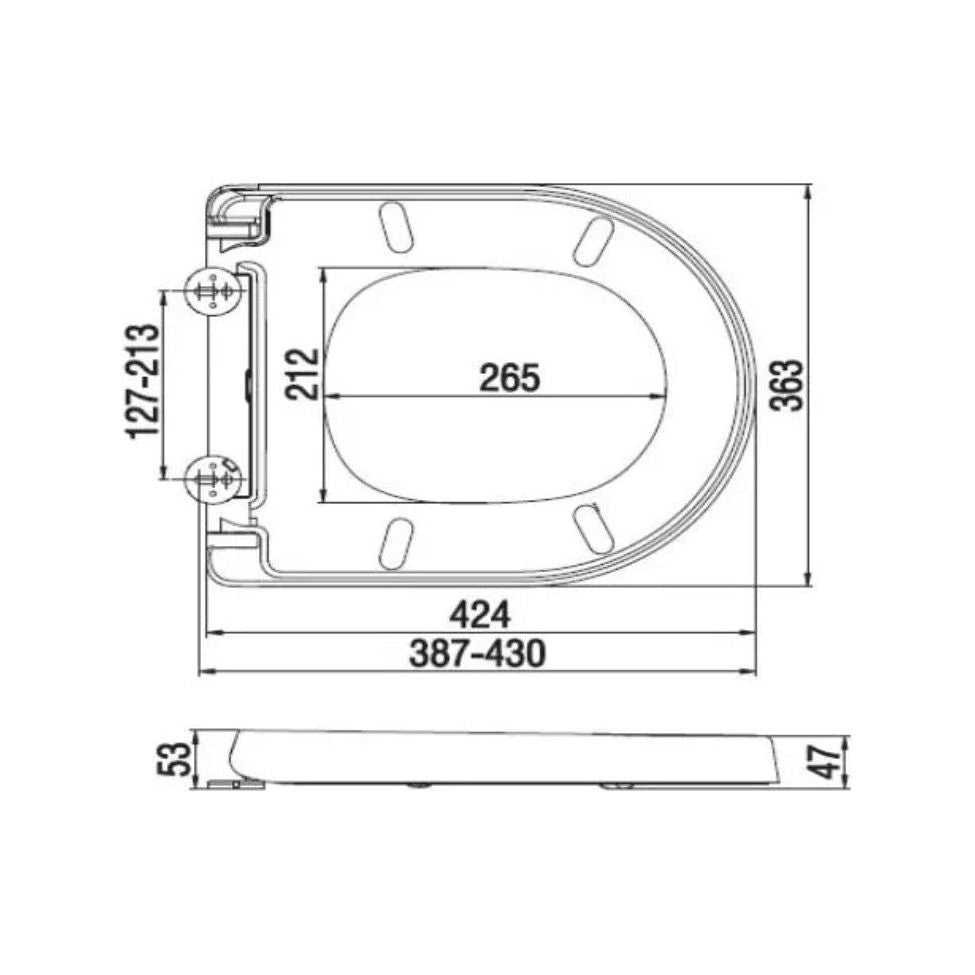 RAK-Resort Wall Hung Pan