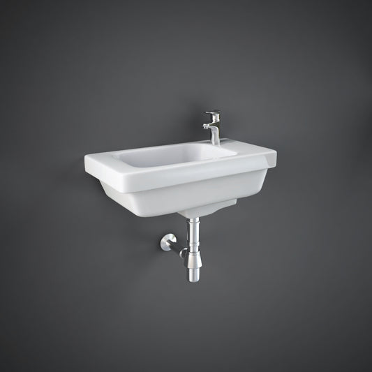 RAK-Resort 45cm Slimline Basin 1 Tap Hole Right Rand