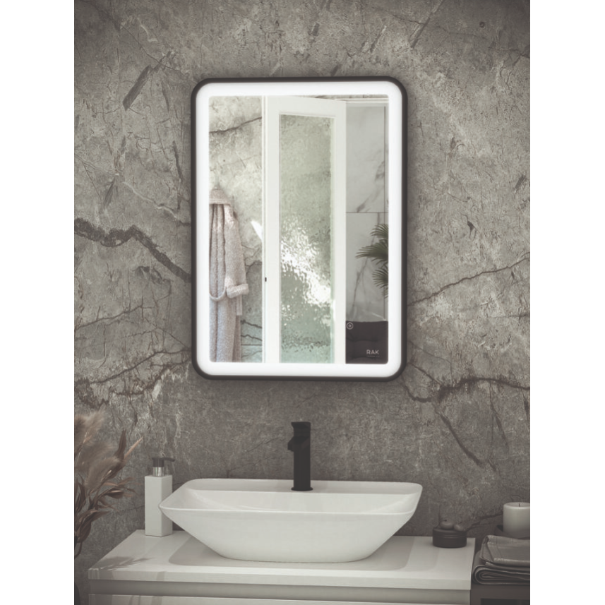 RAK-Picture Soft  LED Mirror Black