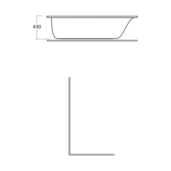 RAK-Metropolitan Single Ended Bath