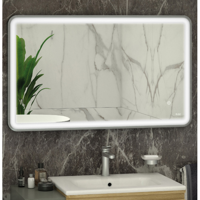 RAK-Art Soft LED Illuminated Mirror Brushed Nickel