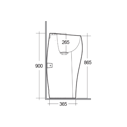 RAK-Cloud Free Standing Wash Basin 1th 50cm