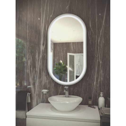 RAK-Art Oval LED Mirror Chrome