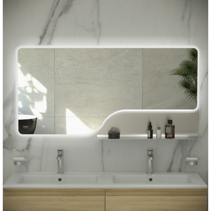 ﻿RAK-Ornate LED Illuminated Mirror Brushed Nickel