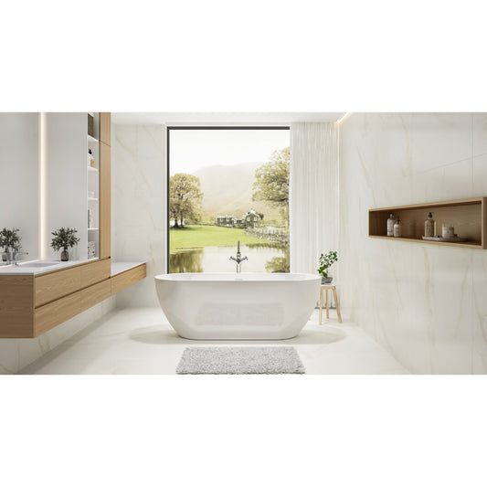 Charlotte Edwards Belgravia Acrylic Freestanding Bath, Double Ended Bathtub