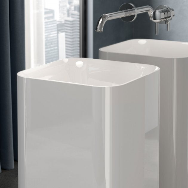 RAK-Petit Alpine White Free Standing Wash Basins