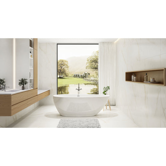 Charlotte Edwards Ruby Free Standing, Double Ended Bathtub 1690X780X570mm