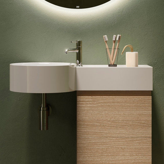 Rak-Petit Alpine White Wall Hung Wash Basin