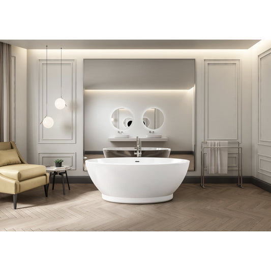 Charlotte Edwards Shard 1685X785X615mm Freestanding Bath - Gloss White