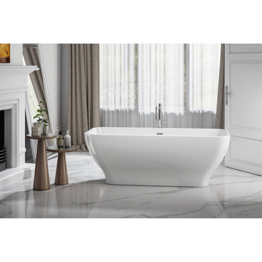 Charlotte Edwards Thebe Gloss White 1700X750X600mm Freestanding Bath